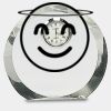 [CRY169] 4.5" Round Crystal Clock Thumbnail
