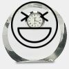 [CRY169] 4.5" Round Crystal Clock Thumbnail