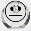 [CRY169] 4.5" Round Crystal Clock Thumbnail