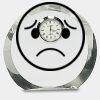 [CRY169] 4.5" Round Crystal Clock Thumbnail