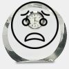 [CRY169] 4.5" Round Crystal Clock Thumbnail