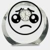 [CRY169] 4.5" Round Crystal Clock Thumbnail