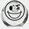 [CRY169] 4.5" Round Crystal Clock Thumbnail