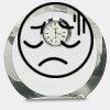[CRY169] 4.5" Round Crystal Clock Thumbnail