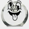[CRY169] 4.5" Round Crystal Clock Thumbnail