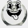 [CRY169] 4.5" Round Crystal Clock Thumbnail