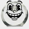 [CRY169] 4.5" Round Crystal Clock Thumbnail