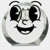 [CRY169] 4.5" Round Crystal Clock Thumbnail