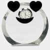 [CRY169] 4.5" Round Crystal Clock Thumbnail