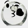 [CRY169] 4.5" Round Crystal Clock Thumbnail