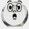 [CRY169] 4.5" Round Crystal Clock Thumbnail