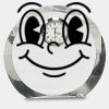 [CRY169] 4.5" Round Crystal Clock Thumbnail