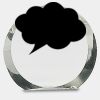 [CRY169] 4.5" Round Crystal Clock Thumbnail