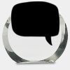 [CRY169] 4.5" Round Crystal Clock Thumbnail
