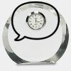 [CRY169] 4.5" Round Crystal Clock Thumbnail