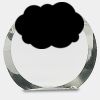 [CRY169] 4.5" Round Crystal Clock Thumbnail