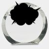 [CRY169] 4.5" Round Crystal Clock Thumbnail