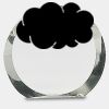 [CRY169] 4.5" Round Crystal Clock Thumbnail