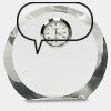 [CRY169] 4.5" Round Crystal Clock Thumbnail