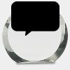 [CRY169] 4.5" Round Crystal Clock Thumbnail
