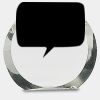 [CRY169] 4.5" Round Crystal Clock Thumbnail