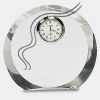 [CRY169] 4.5" Round Crystal Clock Thumbnail