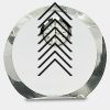 [CRY169] 4.5" Round Crystal Clock Thumbnail