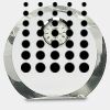[CRY169] 4.5" Round Crystal Clock Thumbnail