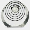[CRY169] 4.5" Round Crystal Clock Thumbnail