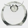 [CRY169] 4.5" Round Crystal Clock Thumbnail
