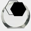 [CRY169] 4.5" Round Crystal Clock Thumbnail