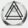 [CRY169] 4.5" Round Crystal Clock Thumbnail
