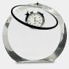 [CRY169] 4.5" Round Crystal Clock Thumbnail