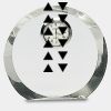 [CRY169] 4.5" Round Crystal Clock Thumbnail