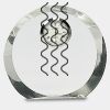 [CRY169] 4.5" Round Crystal Clock Thumbnail