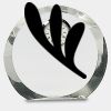 [CRY169] 4.5" Round Crystal Clock Thumbnail
