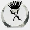 [CRY169] 4.5" Round Crystal Clock Thumbnail