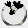 [CRY169] 4.5" Round Crystal Clock Thumbnail