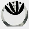 [CRY169] 4.5" Round Crystal Clock Thumbnail