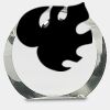 [CRY169] 4.5" Round Crystal Clock Thumbnail