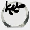[CRY169] 4.5" Round Crystal Clock Thumbnail
