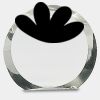 [CRY169] 4.5" Round Crystal Clock Thumbnail