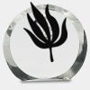 [CRY169] 4.5" Round Crystal Clock Thumbnail