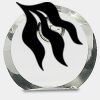[CRY169] 4.5" Round Crystal Clock Thumbnail