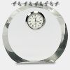 [CRY169] 4.5" Round Crystal Clock Thumbnail