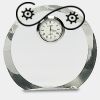 [CRY169] 4.5" Round Crystal Clock Thumbnail