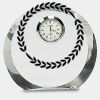 [CRY169] 4.5" Round Crystal Clock Thumbnail