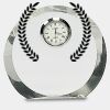 [CRY169] 4.5" Round Crystal Clock Thumbnail