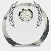 [CRY169] 4.5" Round Crystal Clock Thumbnail