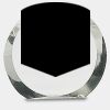 [CRY169] 4.5" Round Crystal Clock Thumbnail